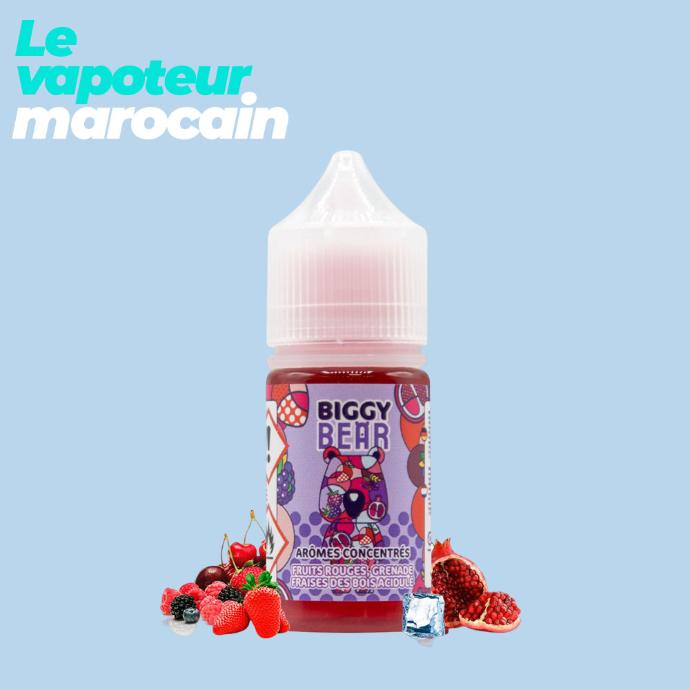 CONCENTRÉ FRUITS ROUGES GRENADE FRAISE DES BOIS 30ML-BIGGY BEAR