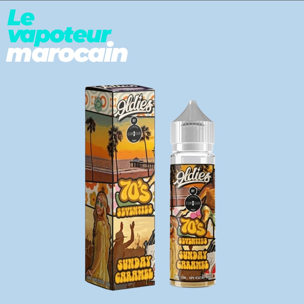 [LIQ/CUR-SEV-50ML] 70'S SEVENTIES 50ML 0MG - CURIEUX - ÉDITION OLDIES