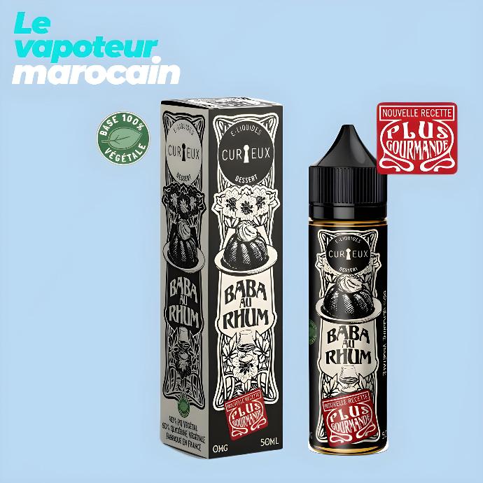 [LIQ/CUR-BAR-50ML] BABA AU RHUM 50ML 0MG - CURIEUX - ÉDITION DESSERT