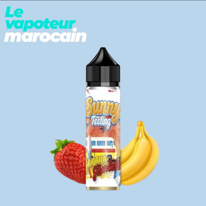 [LIQ/SUF-BAS-50ML] BANANA STRAWBERRY 50ML 0MG - SUNNY FEELING