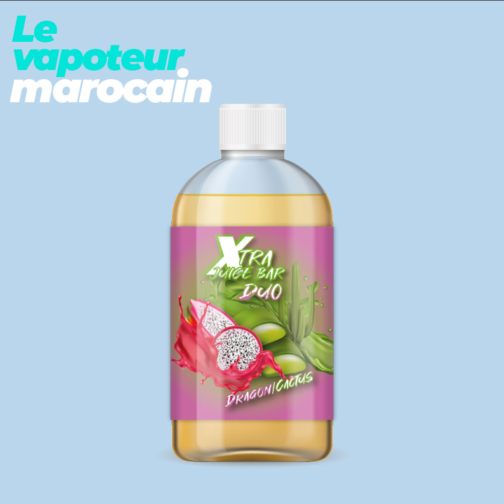 [LIQ/XJB-39-1L] DUO DRAGON CACTUS 1L 0MG - XTRA JUICE BAR