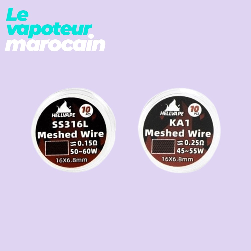FEUILLES DE MESH POUR DEAD RABBIT M RTA - HELLVAPE