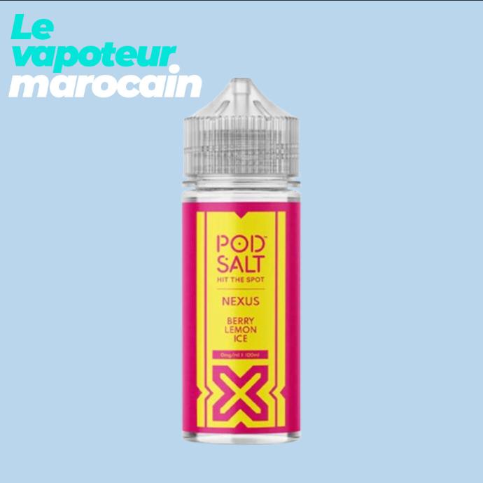 [LIQ/PSN-BLI-100ML] BERRY LEMON ICE 100ML 0MG - POD SALT NEXUS