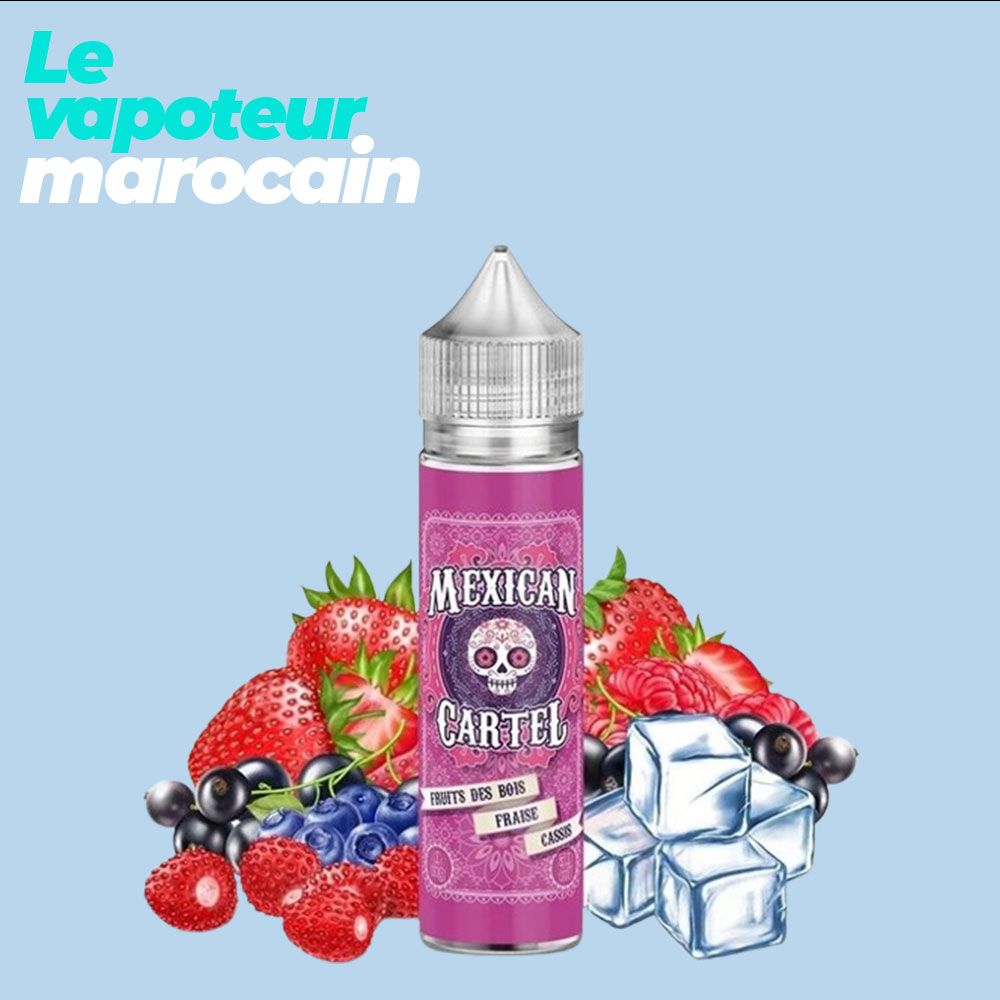 [LIQ/MEX-BFC-50ML] FRUITS DES BOIS FRAISE CASSIS 50ML 0MG - MEXICAN CARTEL