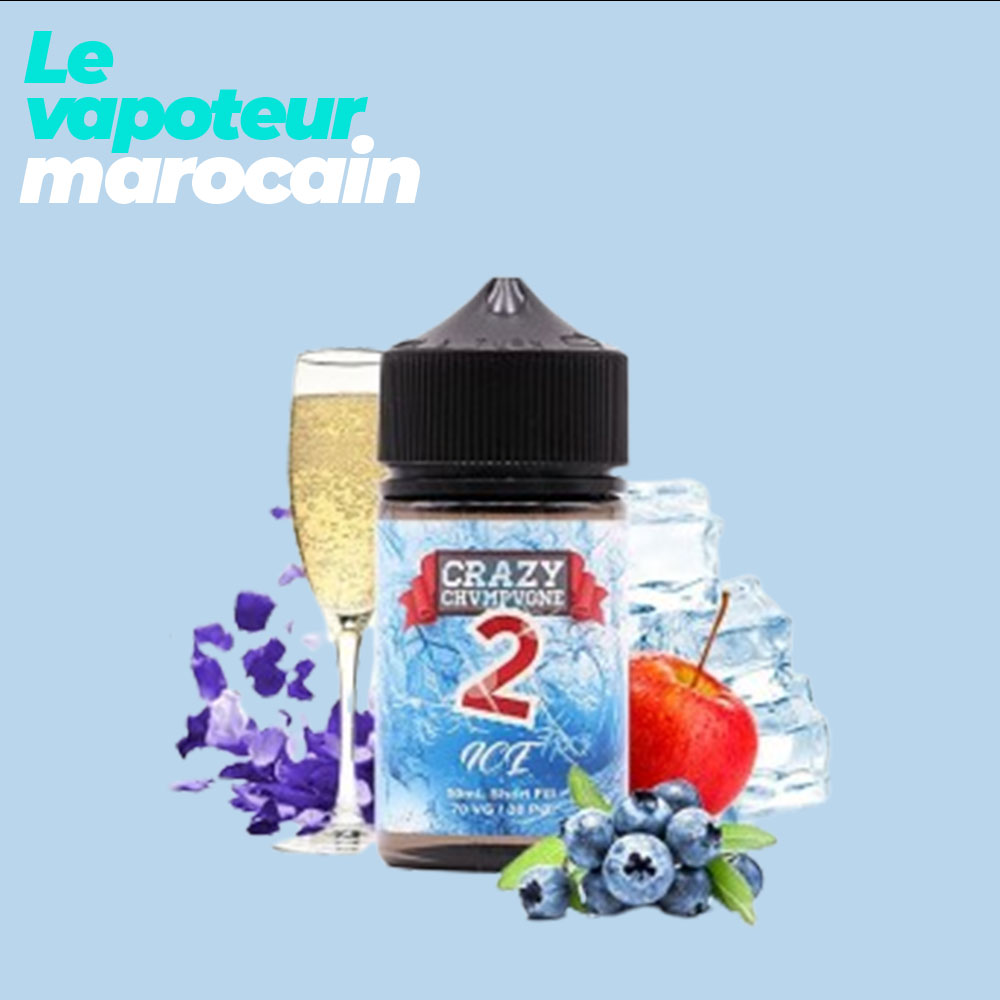 [LIQ/MUK-IC2-50ML] ICE CRAZY CHVMPVGNE 2 50ML 0MG - MUKK MUKK