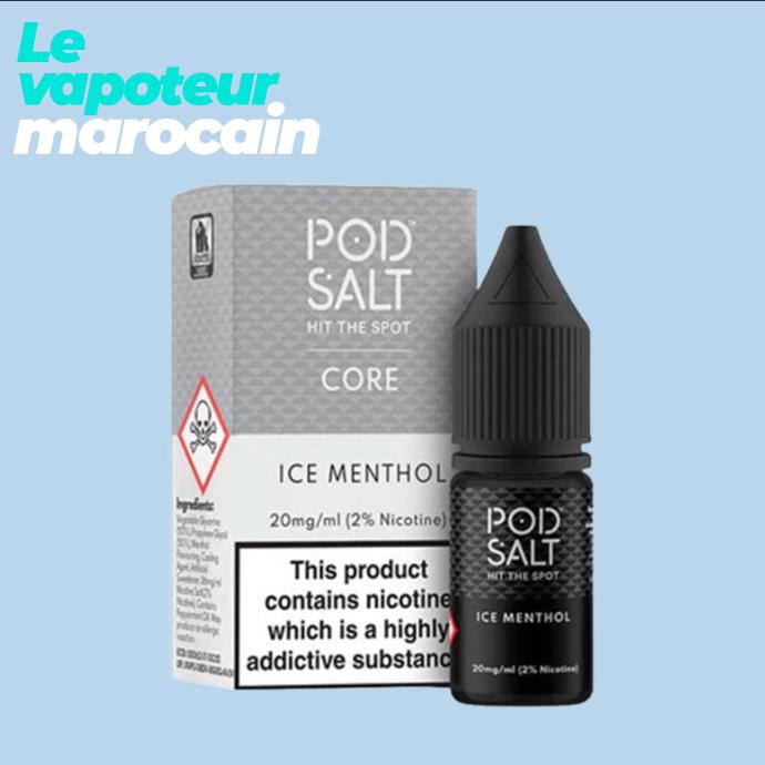 [LIQ/PSH-ICM-10ML-20MGS] ICE MENTHOL 10ML 20 mg sel de nicotine - POD SALT