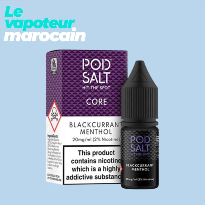 [LIQ/PSH-BLM-10ML-20MGS] BLACKCURRANT MENTHOL 10ML - POD SALT