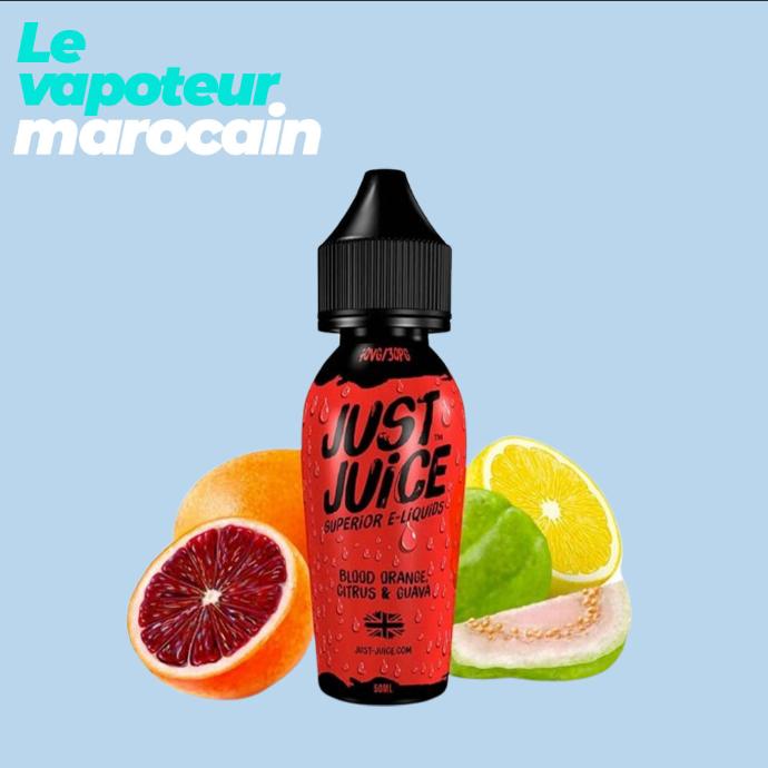 [LIQ/JUJ-OCG-50ML] BLOOD ORANGE, CITRUS & GUAVA 50ML 0MG - JUST JUICE