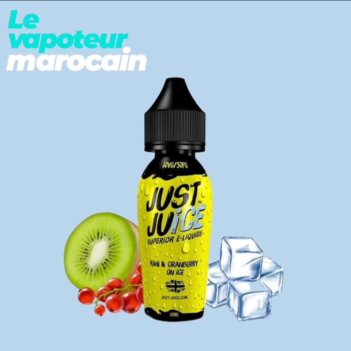 [LIQ/JUJ-KCI-50ML] KIWI & CRANBERRY ON ICE 50ML 0MG - JUST JUICE