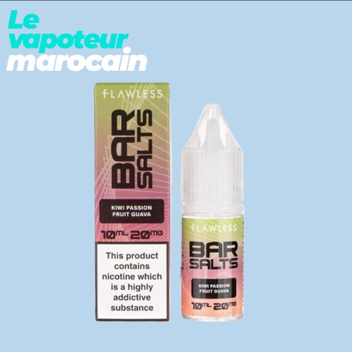 [LIQ/BAS-KPG-10ML-20MGS] KIWI PASSION FRUIT GUAVA 10ML 20mg sel de nicotine - FLAWLESS BAR SALTS