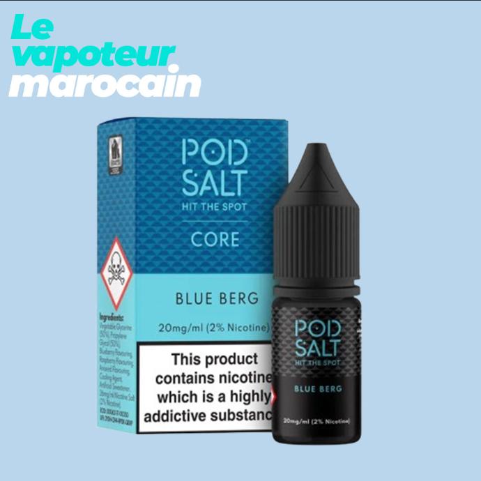 [LIQ/PSH-BLB-10ML-20MGS] BLUE BERG 10ML 20mg sel de nicotine - POD SALT