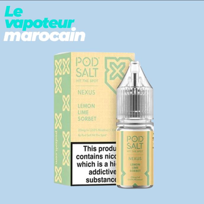 [LIQ/PSN-LLS-10ML-20MGS] LEMON LIME SORBET 10ML - POD SALT NEXUS