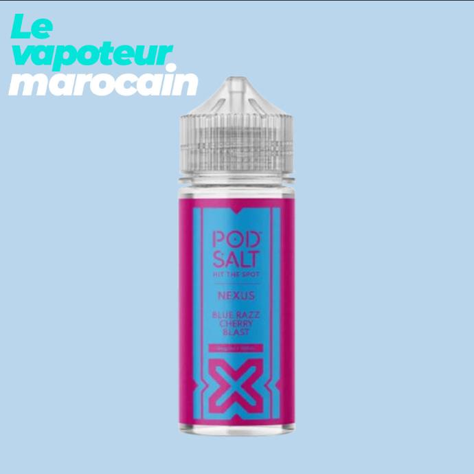 [LIQ/PSN-BRC-100ML] BLUE RAZZ CHERRY BLAST 100ML 0MG - POD SALT NEXUS