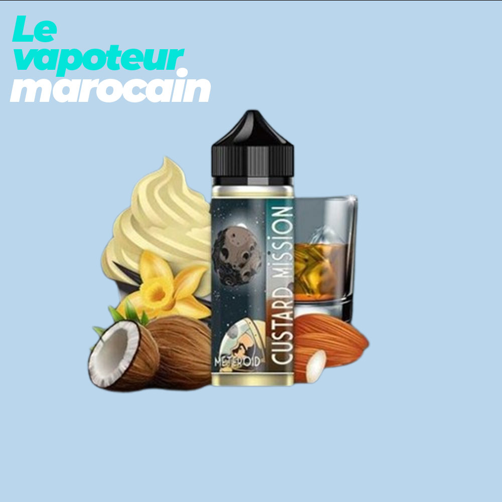 [LIQ/CUS-MET-50ML] METEROID 50ML 0MG - CUSTARD MISSION