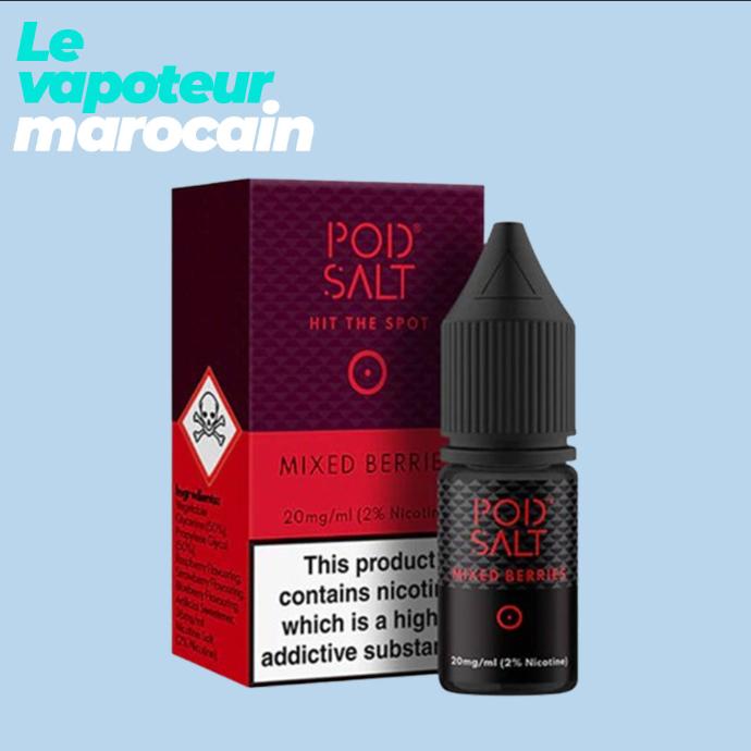 [LIQ/PSH-MIB-10ML-20MGS] MIXED BERRIES 10ML 20 mg sel de nicotine - POD SALT