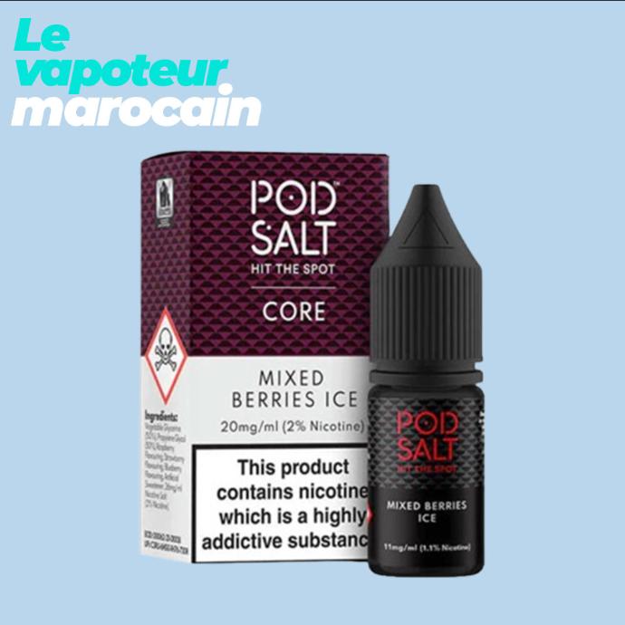 [LIQ/PSH-MBI-10ML-20MGS] MIXED BERRIES ICE 10ML 20 mg sel de nicotine - POD SALT
