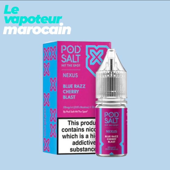 [LIQ/PSN-BRC-10ML-20MGS] BLUE RAZZ CHERRY BLAST 10ML 20mg sel de nicotine - POD SALT NEXUS