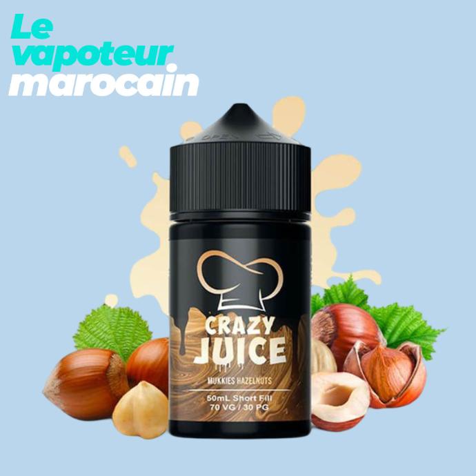 [LIQ/CRJ-MUH-50ML] MUKKIES HAZELNUTS 50ML 0MG - CRAZY JUICE 70VG