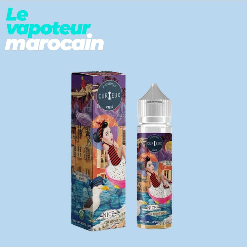 [LIQ/CUR-NIC-50ML] NICE TO MEET YOU 50ML 0MG - CURIEUX - ÉDITION HEXAGONE