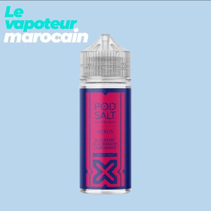 [LIQ/PSN-BBL-100ML] BLUEBERRY BLACKBERRY LEMONADE 100ML 0MG - POD SALT NEXUS