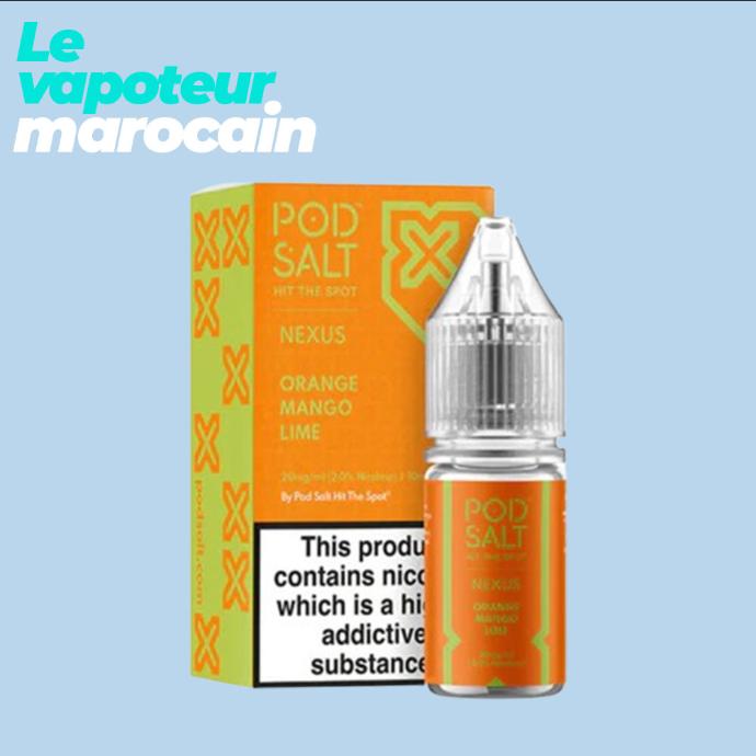 [LIQ/PSN-OML-10ML-20MGS] ORANGE MANGO LIME 10ML 20 mg sel de nicotine - POD SALT NEXUS