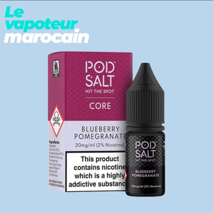 [LIQ/PSH-BLP-10ML-20MGS] BLUEBERRY POMEGRANATE 10ML 20 mg sel de nicotine - POD SALT