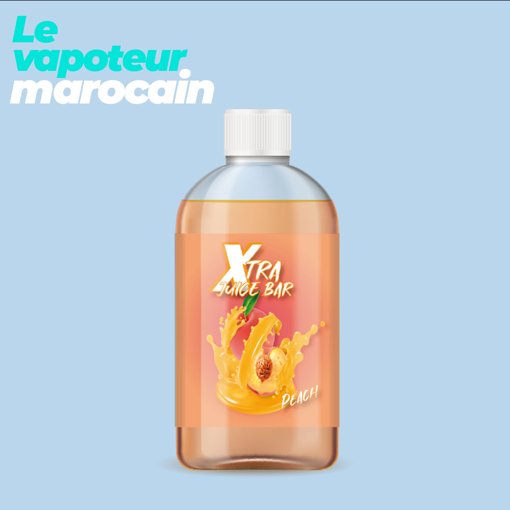 [LIQ/XJB-12-1L] PEACH 1L 0MG - XTRA JUICE BAR