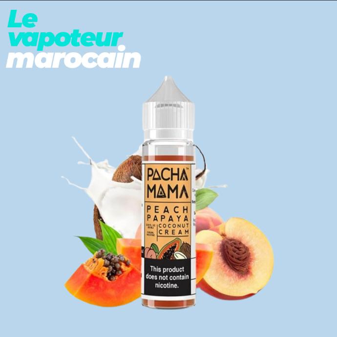 [LIQ/PAC-PPC-50ML] PEACH PAPAYA COCONUT CREAM 50ML 0MG - PACHAMAMA