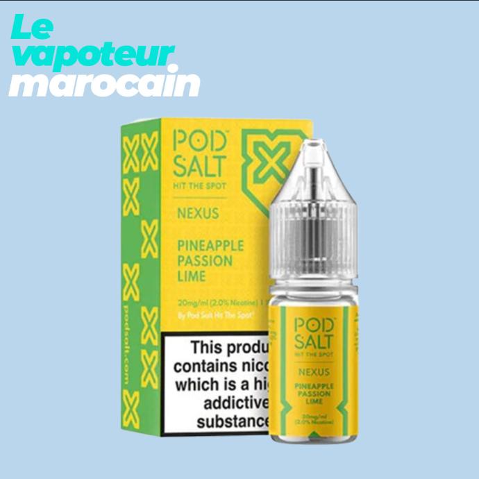 [LIQ/PSN-PPL-10ML-20MGS] PINEAPPLE PASSION LIME 10ML 20 mg - POD SALT NEXUS