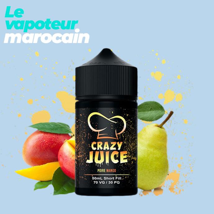 [LIQ/CRJ-POM-50ML] POIRE MANGO 50ML 0MG - CRAZY JUICE 70VG