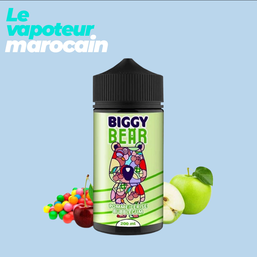 POMME CERISE BUBBLE GUM 200ML BIGGY BEAR
