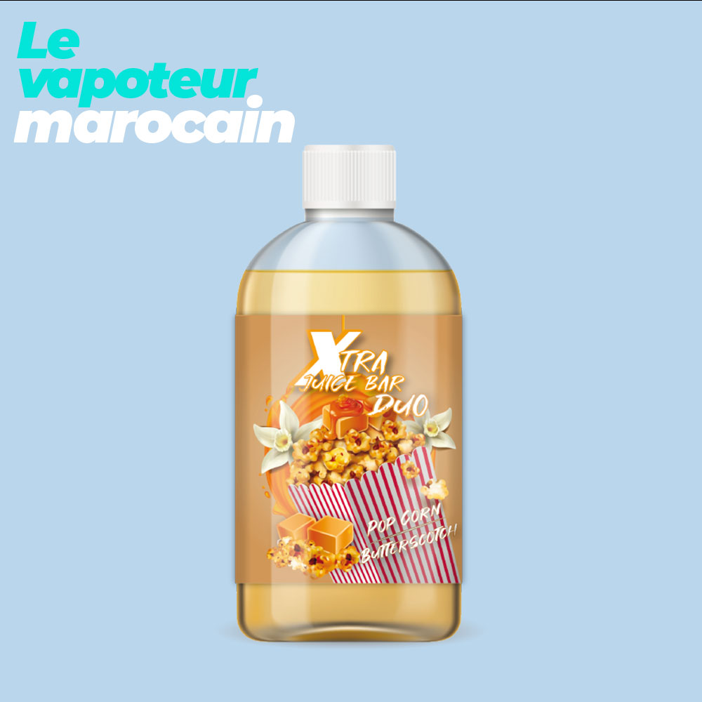 [LIQ/XJB-40-1L] POP CORN BUTTERSCOTCH 1L 0MG - XTRA JUICE BAR