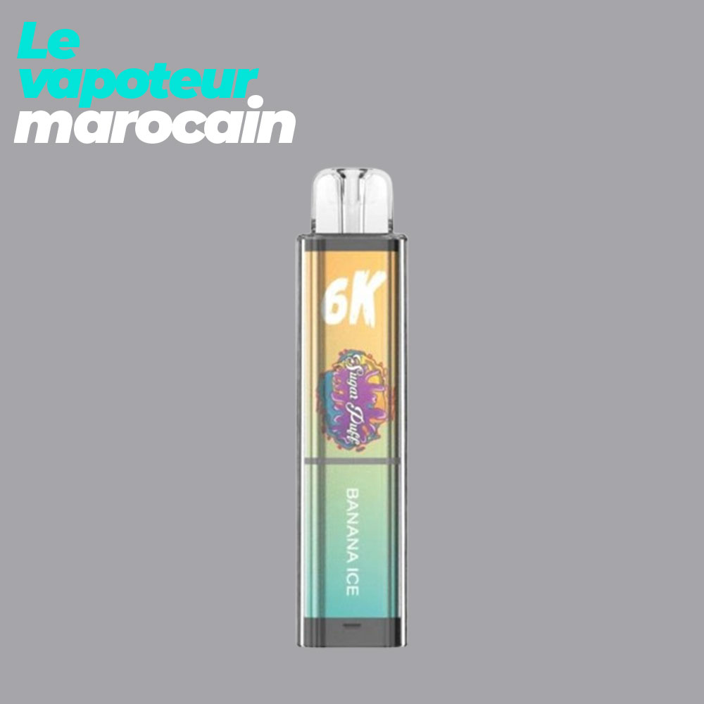 [PUF/SPC-BAI-6000-5%] PUFF BANANA ICE - 6000 BOUFFÉES 5% - SUGAR PUFF CRYSTAL