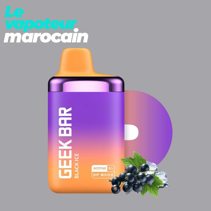 [PUF/GEB-BLI-8000-5%] PUFF BLACK ICE - 8000 BOUFFÉES 5% - GEEK BAR