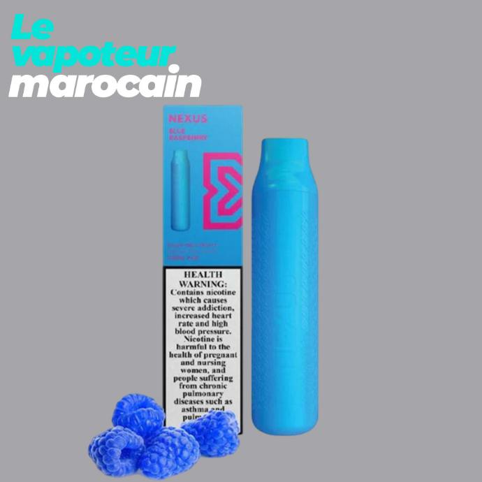 [PUF/NEX-BLR-2000-5%S] PUFF BLUE RASPBERRY - 2000 BOUFFÉES 5% SALT - NEXUS - POD SALT