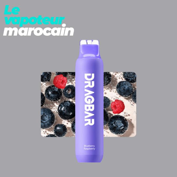 [PUF/ZOV-BLR-3000-5%] PUFF DRAGBAR BLUEBERRY RASPBERRY - 3000 BOUFFÉES 5% - ZOVOO