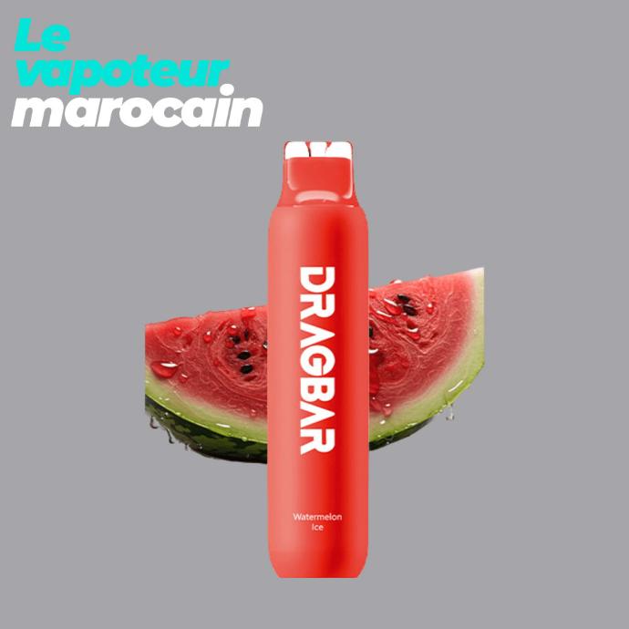 [PUF/ZOV-WAI-3000-5%] PUFF DRAGBAR WATERMELON ICE - 3000 BOUFFÉES 5% - ZOVOO