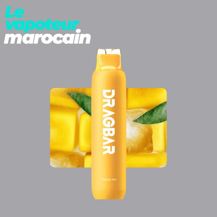 [PUF/ZOV-MAI-3000-5%] PUFF DRAGBAR MANGO ICE - 3000 BOUFFÉES 5% - ZOVOO