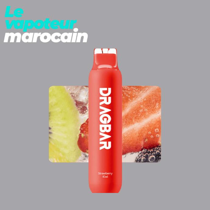 [PUF/ZOV-STK-3000-5%] PUFF DRAGBAR STRAWBERRY KIWI - 3000 BOUFFÉES 5% - ZOVOO