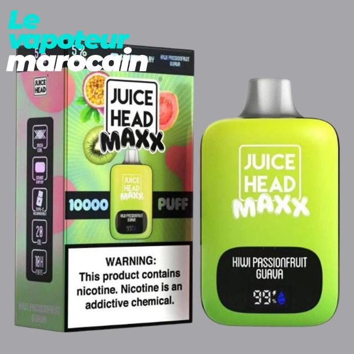 [PUF/JHM-KPG-10000-5%] PUFF KIWI PASSIONFRUIT GUAVA - 10000 BOUFFÉES 5% - JUICE HEAD MAXX