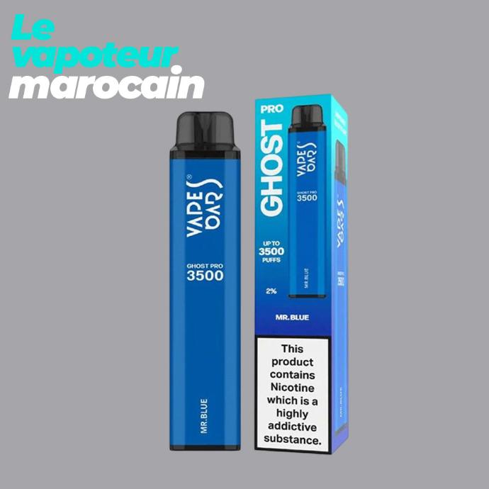 PUFF MR. BLUE- 3500 BOUFFÉES 5% - VAPE BAR GHOST PRO 3500