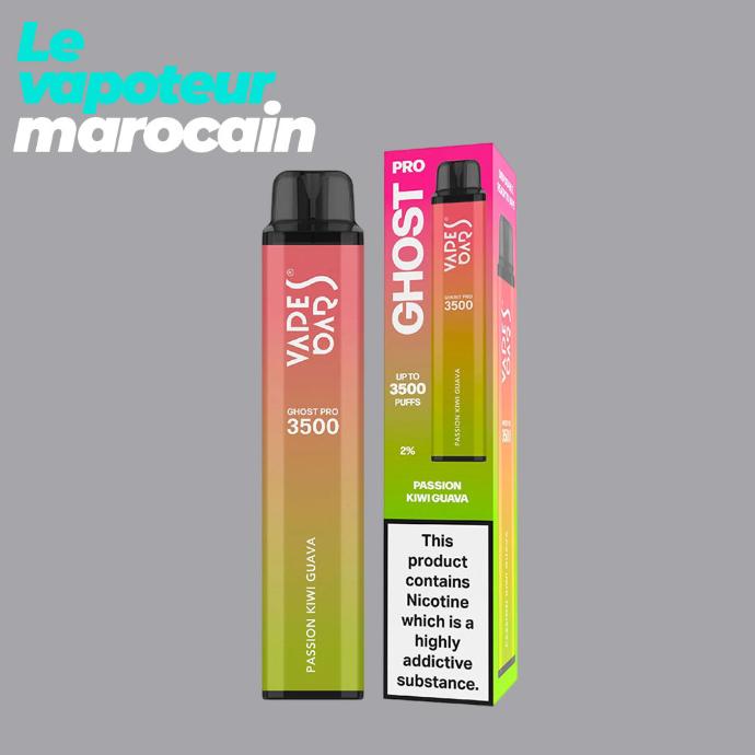 PUFF PASSION KIWI GUAVA - 3500 BOUFFÉES 5% - VAPE BAR GHOST PRO 3500