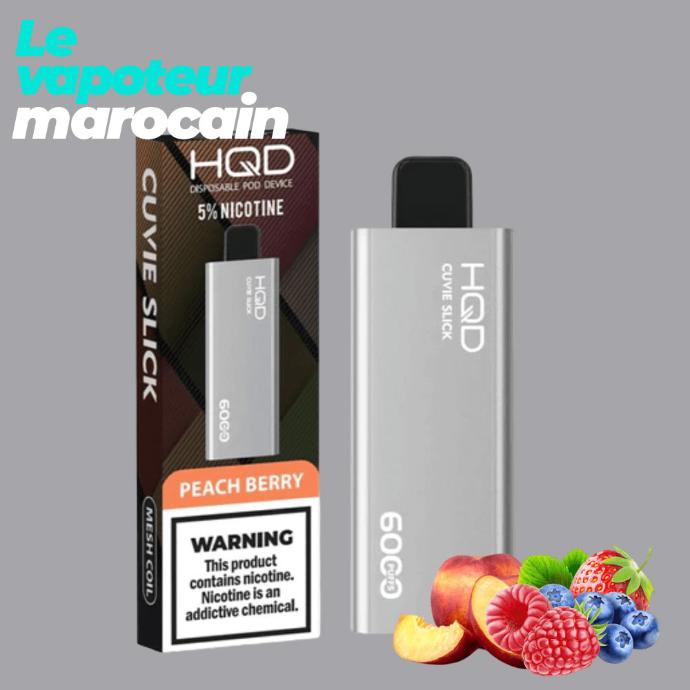 [PUF/HQD-PEB-6000-5%] PUFF PEACH BERRY - 6000 BOUFFÉES 5% - HQD