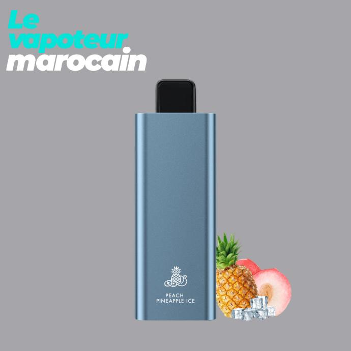 [PUF/HQD-PEP-8000-5%] PUFF PEACH PINEAPPLE - 8000 BOUFFÉES 5% - HQD
