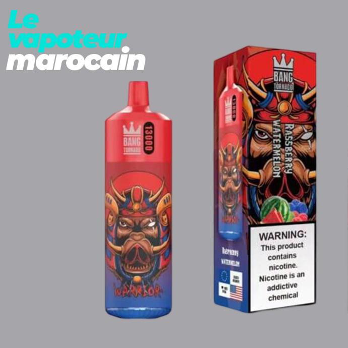 PUFF RASSBERRY WATERMELON - 13000 BOUFFÉES 5% - BANG TORNADO