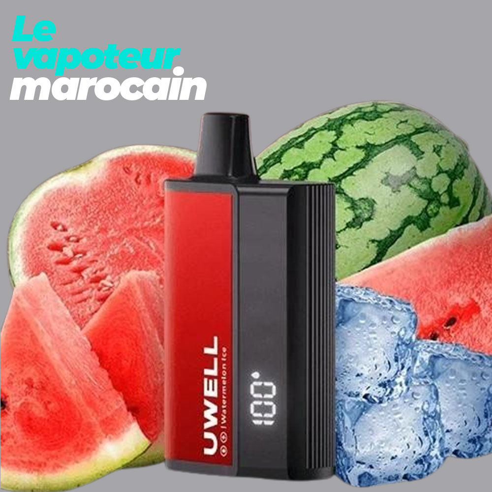[PUF/UWE-WAI-8000-5%] PUFF WATERMELON ICE DL8000 - 8000 BOUFFÉES 5% - UWELL