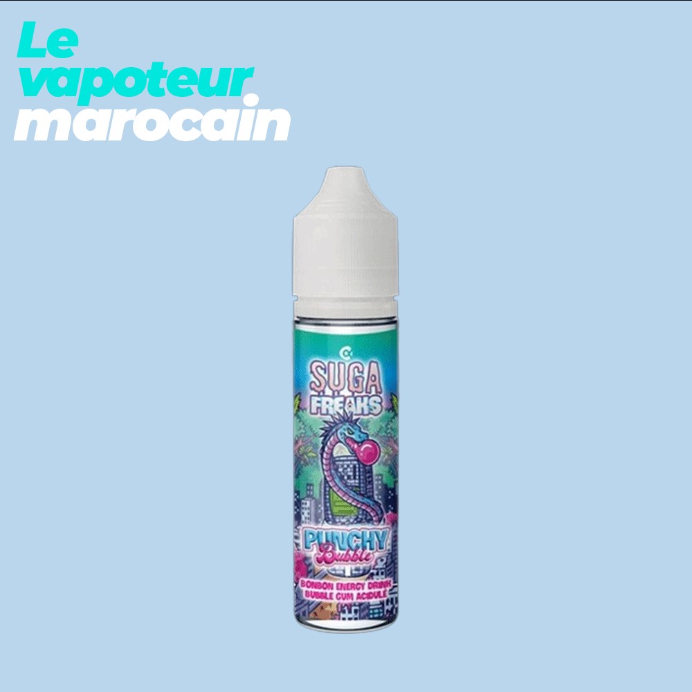 [LIQ/SUF-PUB-50ML] PUNCHY BUBBLE 50ML 0MG - SUGAFREAKS