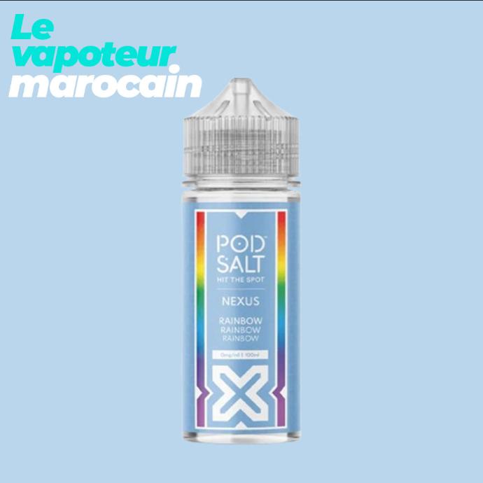[LIQ/PSN-RRR-100ML] RAINBOW RAINBOW RAINBOW 100ML 0MG - POD SALT NEXUS
