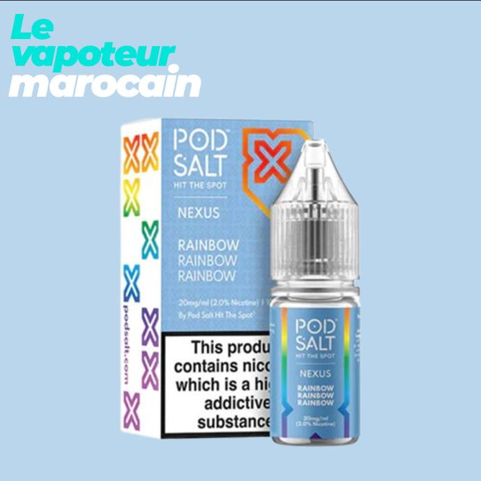 [LIQ/PSN-RRR-10ML-20MGS] RAINBOW RAINBOW RAINBOW 10ML - POD SALT NEXUS