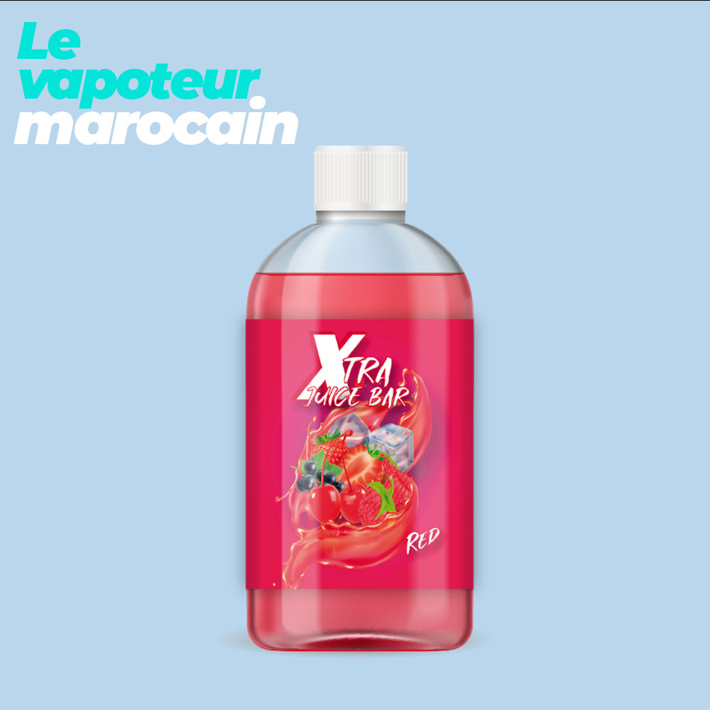 [LIQ/XJB-25-1L] RED 1L 0MG - XTRA JUICE BAR